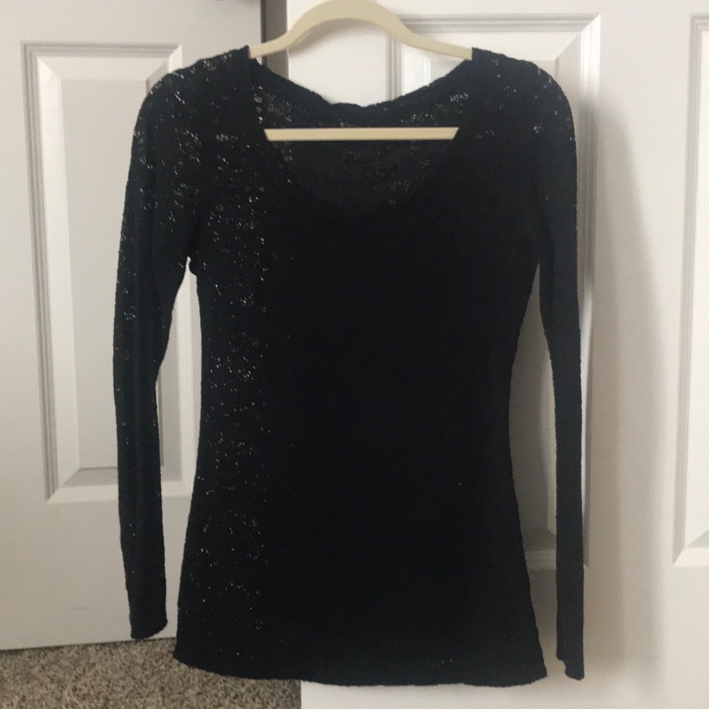 Blouse; lace see through